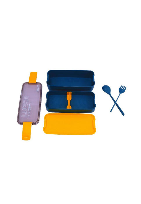 Landmark 2-Layer Lunch Box with Fork and Spoon