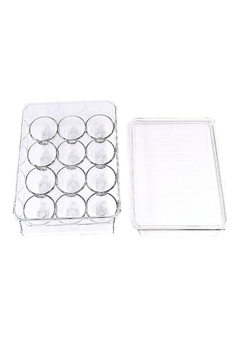 Cuisson Buy 1 Take 1 12piece PET Egg Holder Compartment 22.3 x 15.5 x 7.5cm