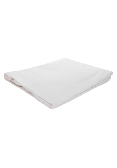 Earth Series Fitted Bed Sheet Queen 60 x 78" with 2piece Pillow Case - Plain White