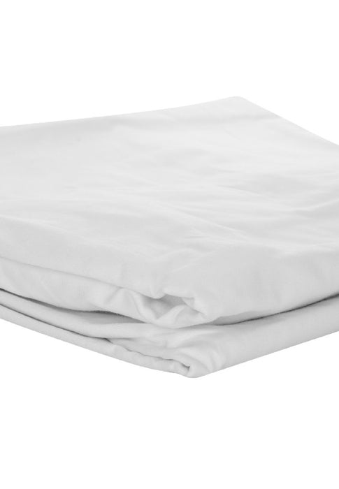 Earth Series Fitted and Flat Bed Sheet Twin 60 x 90" with 2piece Pillow Case - Plain White