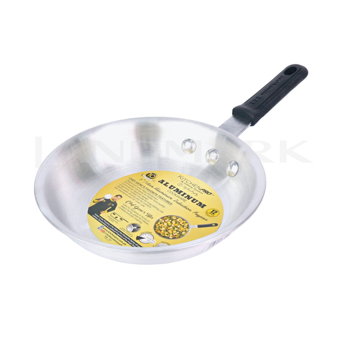 Kitchen Pro Heavy Gauge Fry Pan with Black Silicone Handle