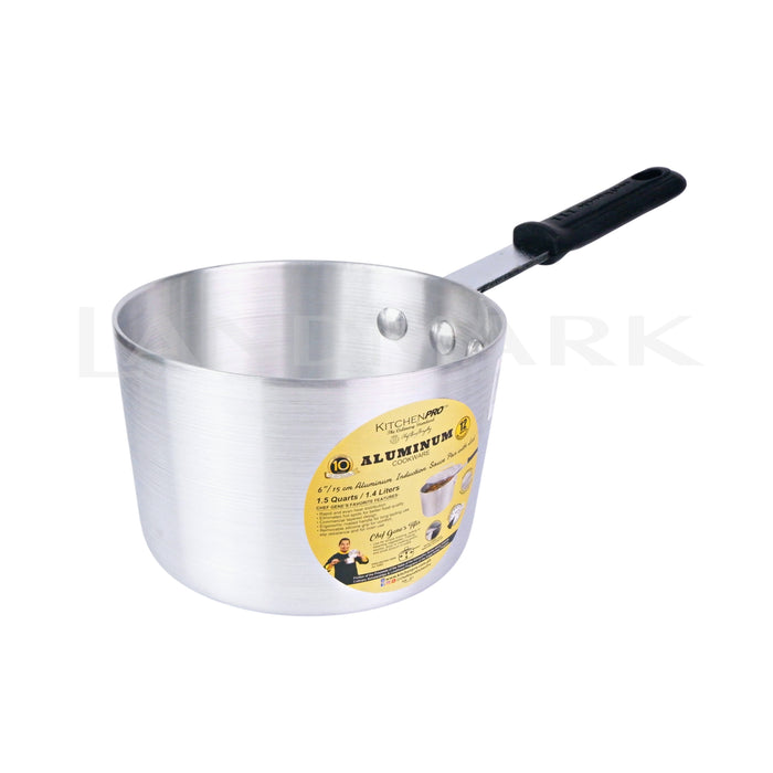 Kitchen Pro Sauce Pan with Black Silicone Handle and Cover