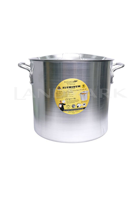 Kitchen Pro Heavy Duty Aluminum Stock Pot 20Qt