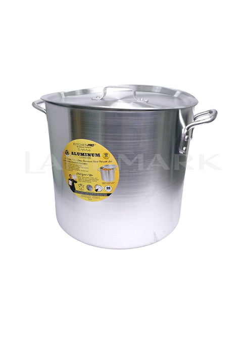 Kitchen Pro Heavy Duty Aluminum Stock Pot 20Qt