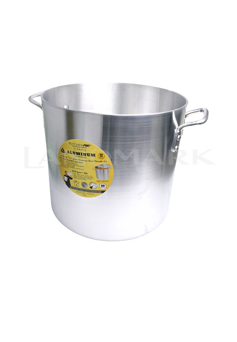 Kitchen Pro Heavy Duty Aluminum Stock Pot 20Qt