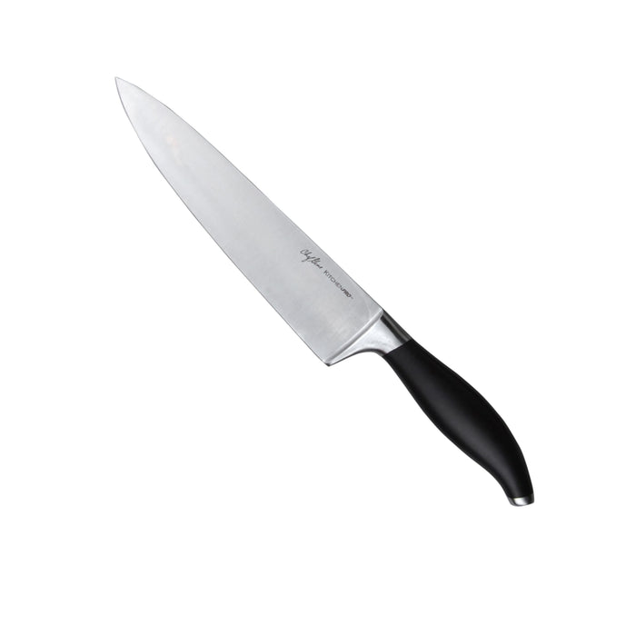 Kitchen Pro Chef Gene Gonzales Flair Collection Stainless Chef's Knife with Black Handle