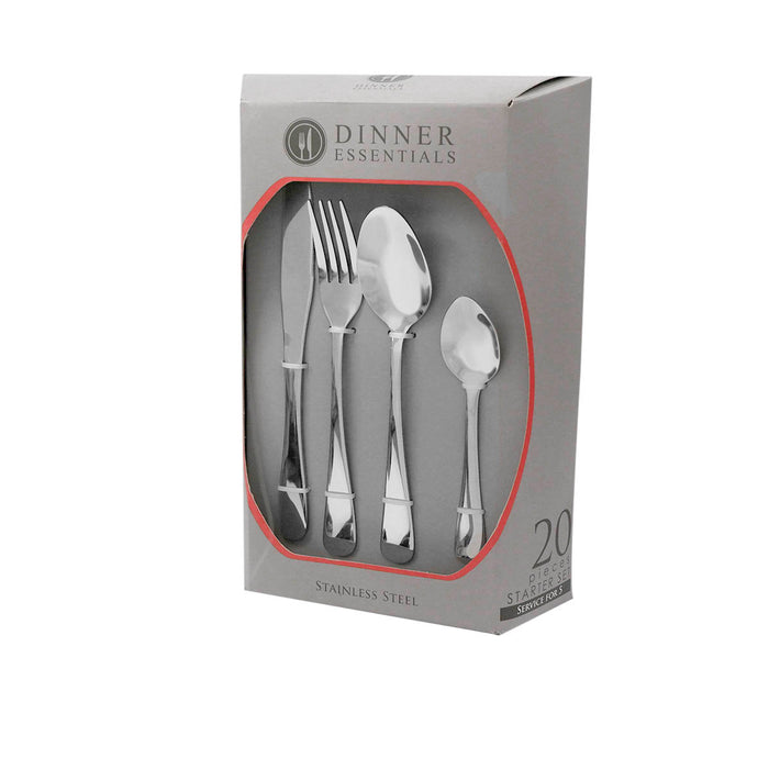 Dinner Essentials 20piece Stainless Cutlery Set in a Box