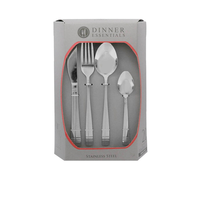 Dinner Essentials 20piece Stainless Cutlery Set in a Box