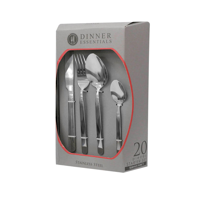 Dinner Essentials 20piece Stainless Cutlery Set in a Box