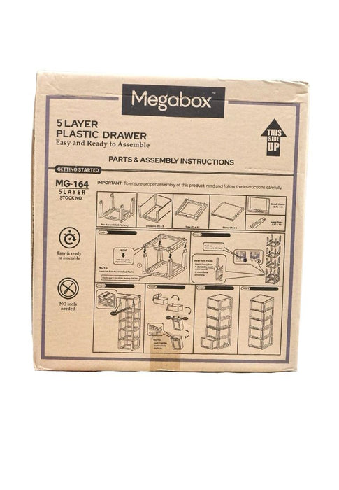 Megabox 5-Layered Drawer  44 x 37 x 48cm
