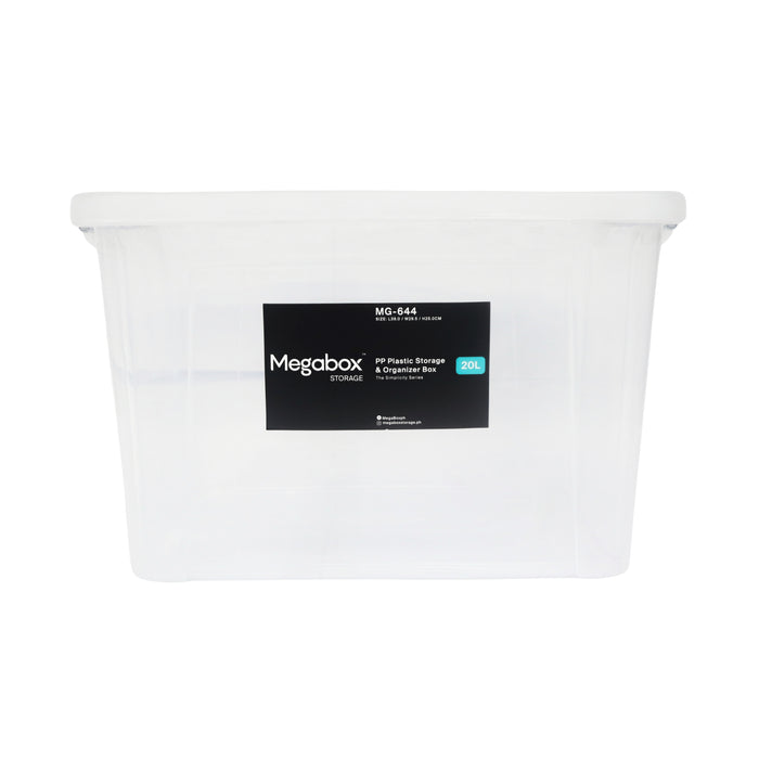 Megabox Storage Box 20L 39 x 29.5 x 25cm (MG-644) - Clear