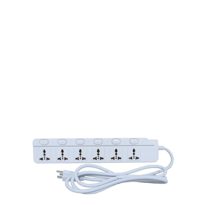 Individual Switch Extension Cord 6 Gang