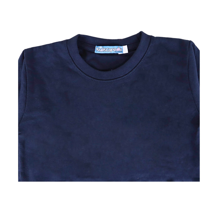 Kidscapade B Round Neck Plain Long Sleeves - Navy Blue