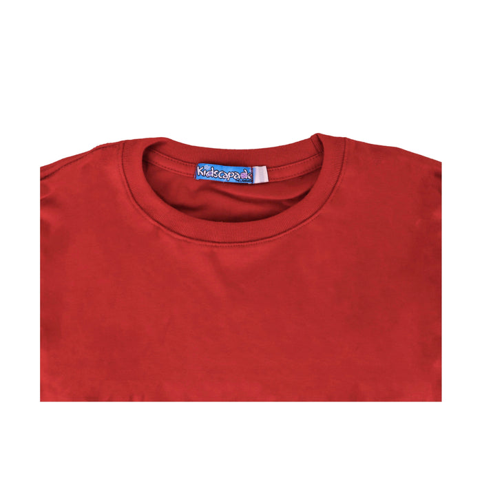 Kidscapade B Round Neck Plain Long Sleeves - Red