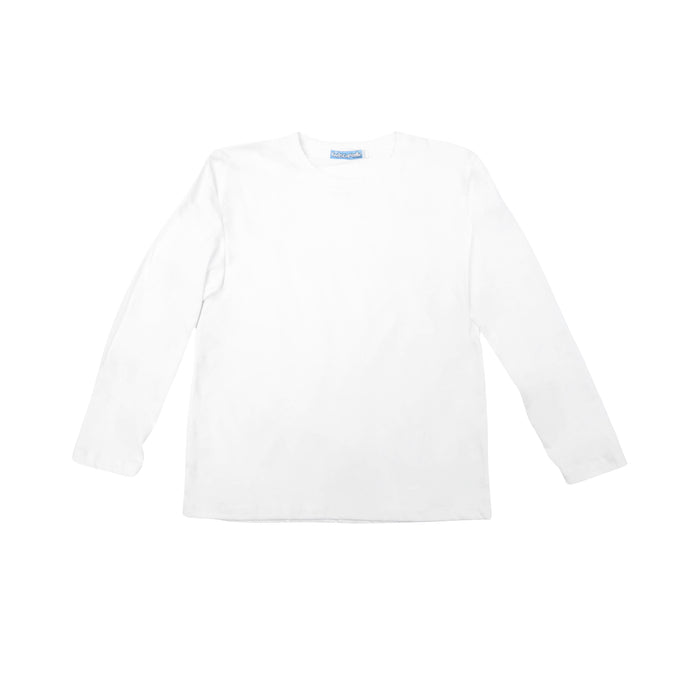 Kidscapade B Round Neck Plain Long Sleeves - White