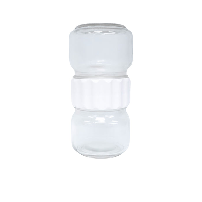 Edge Houseware White Band Carry-on Mason Jar