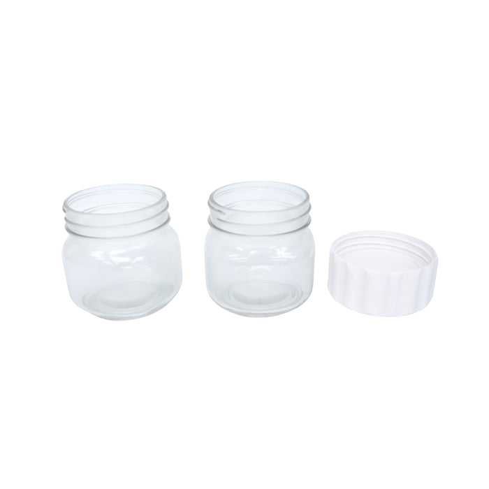 Edge Houseware White Band Carry-on Mason Jar