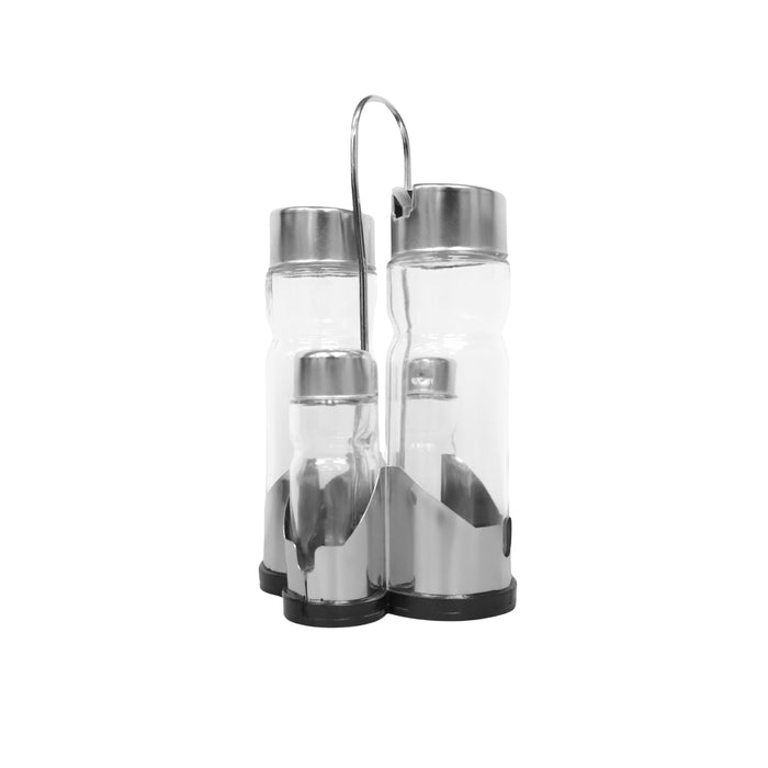 Eurochef 4piece Condiment Set with Rack