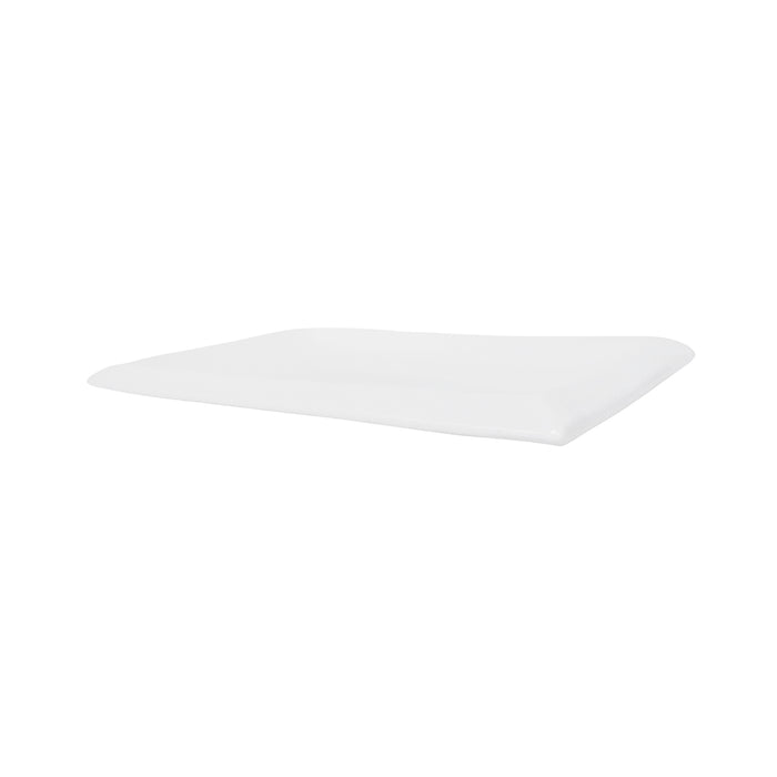 Edge Houseware Ceramic Rectangular Border Plate 10"