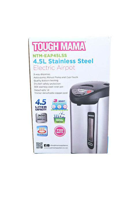 4.5L Stainless Steel Electric Airpot - Tough Mama Appliances