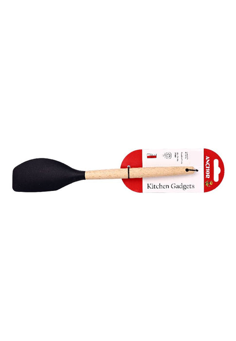 Anchor Silicone Angled Spatula with Wooden Handle