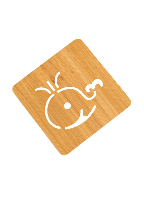 Landmark Wooden Trivet Design 16 x 1 x 16cm