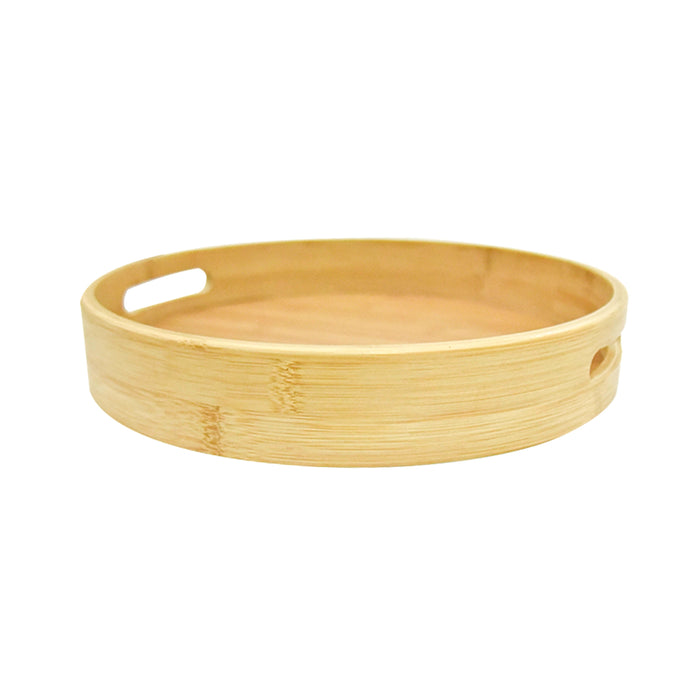 Masflex Round Wooden Serving Tray