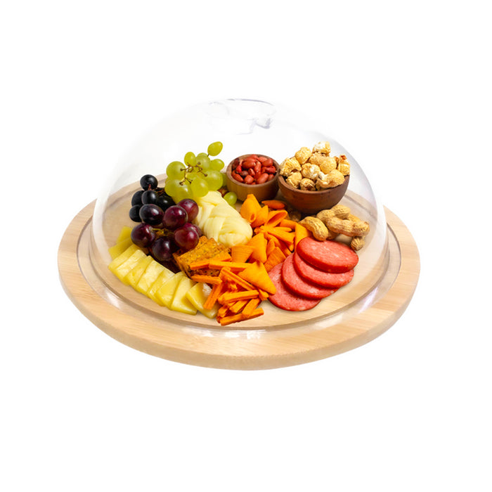 Masflex Round Charcuterie Board with Lid 24.5 x 10cm