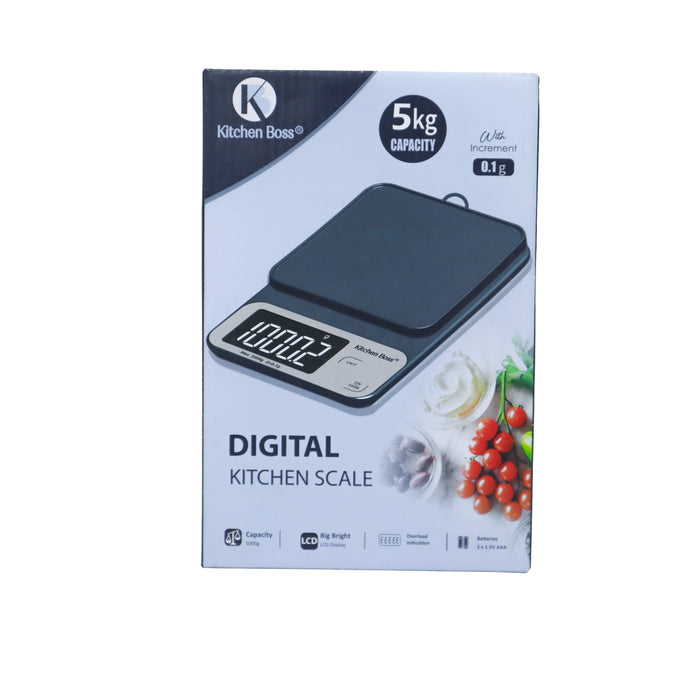 Kitchen Boss Digital Kitchen Scale 5kg 19.5 x 13 x 2.8cm