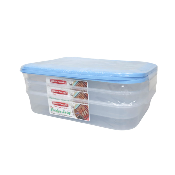 Sunnyware 3piece Fridge Grid Food Keeper 3.6L