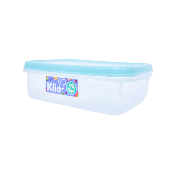 Klio Rectangular Medium Stackable Food Keeper 1L with Cover 20 x 14 x 7cm