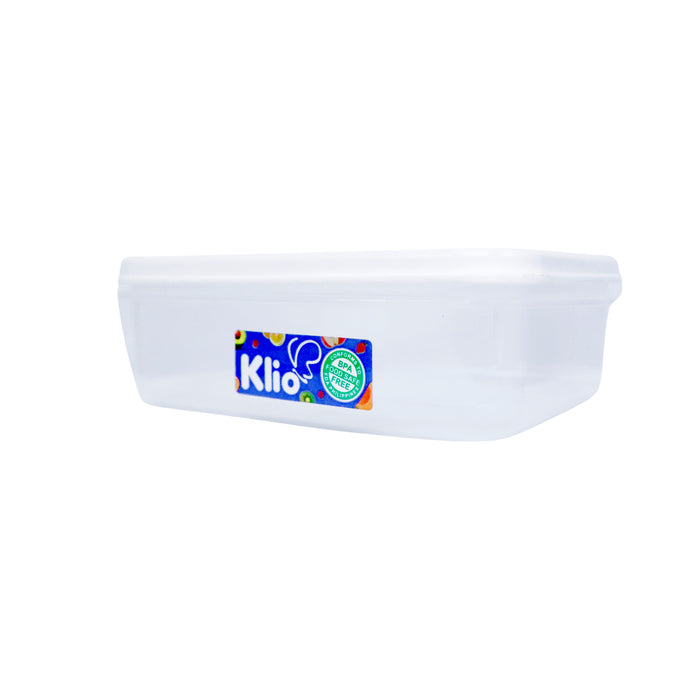 Klio Rectangular Medium Stackable Food Keeper 1L with Cover 20 x 14 x 7cm