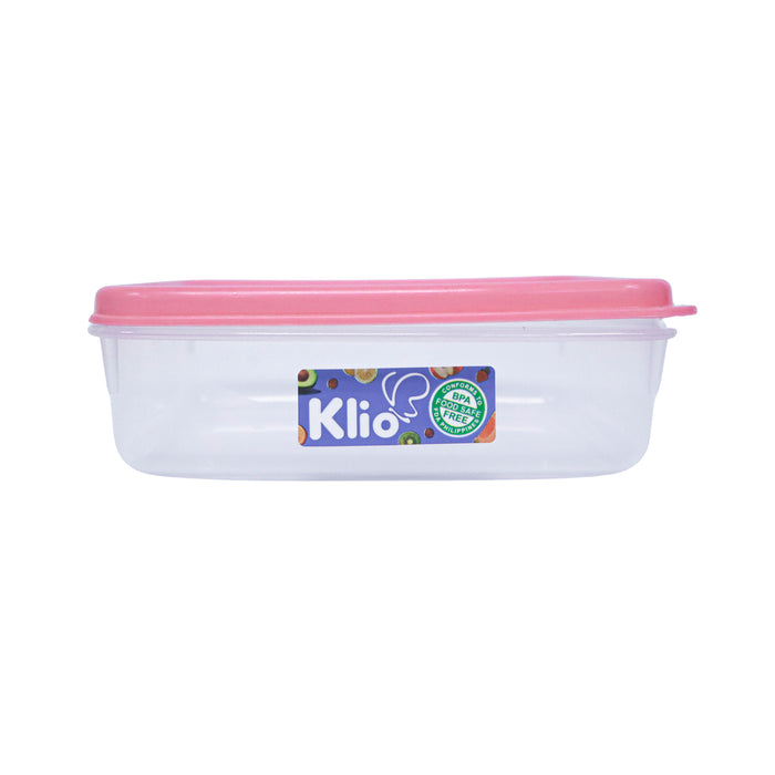 Klio Rectangular Medium Stackable Food Keeper 1L with Cover 20 x 14 x 7cm