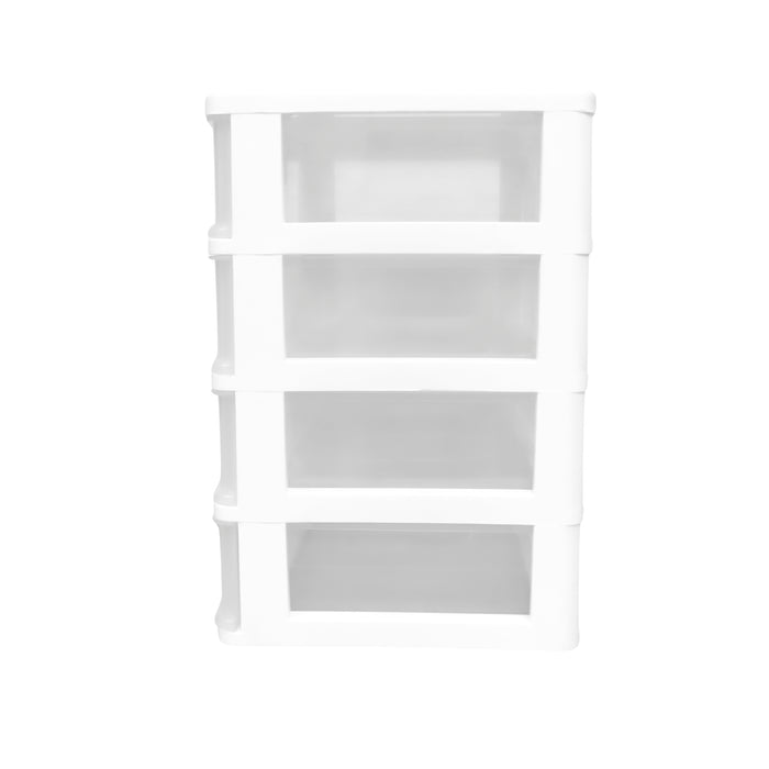 Megabox 4-Layered Medium Mini Drawer 34 x 24 x 36cm (MG-168S-4L) - White