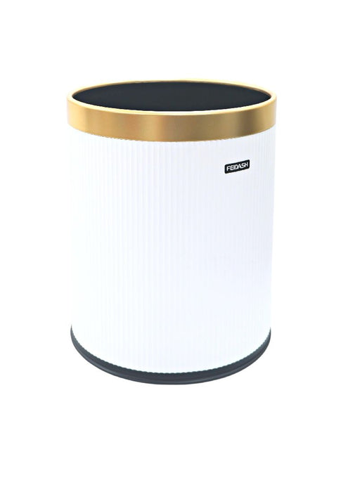 Landmark Trash Can 15L with Gold Rim 25 x 25 x 32cm