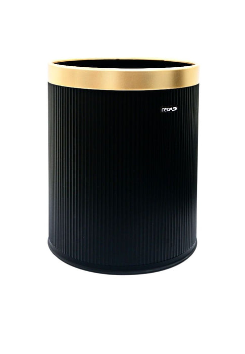 Landmark Trash Can 15L with Gold Rim 25 x 25 x 32cm