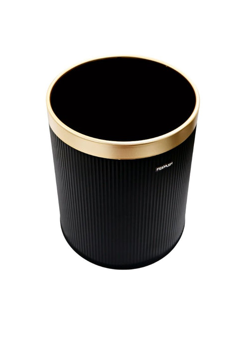 Landmark Trash Can 15L with Gold Rim 25 x 25 x 32cm