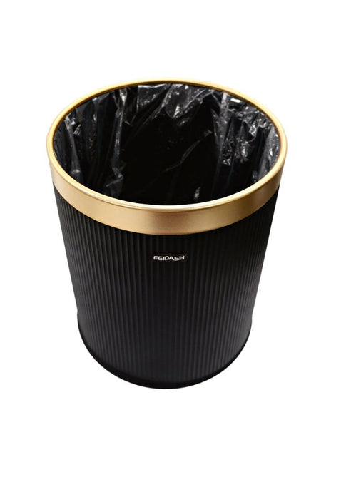 Landmark Trash Can 15L with Gold Rim 25 x 25 x 32cm