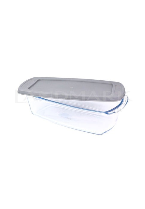 Masflex Rectangle Glass Bakeware 1.8L with Lid
