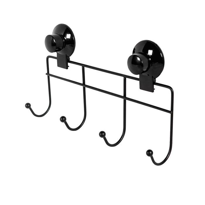 Cascade Wall Mounted Self-adhesive Hanger with 4 Hooks 26.4 x 4.3 x 10.4cm