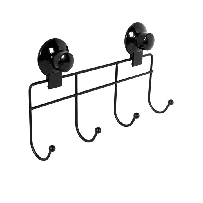 Cascade Wall Mounted Self-adhesive Hanger with 4 Hooks 26.4 x 4.3 x 10.4cm