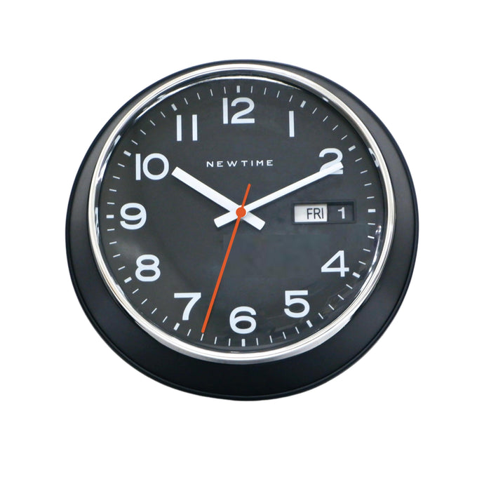 Neotime Round Wall Clock 14" with Date