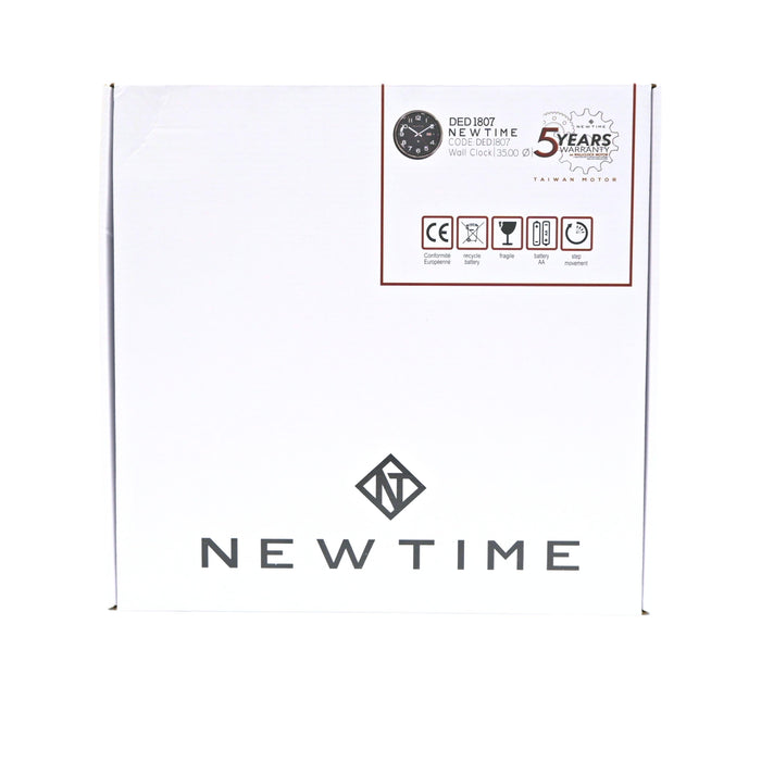 Neotime Round Wall Clock 14" with Date