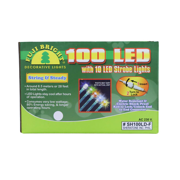 Landmark 100 LED Steady Strobe Christmas Lights (SH100LD-F)