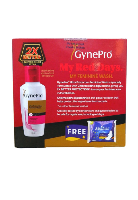 Buy Gynepro 60ml Get Free 2 Modess All Night Pads