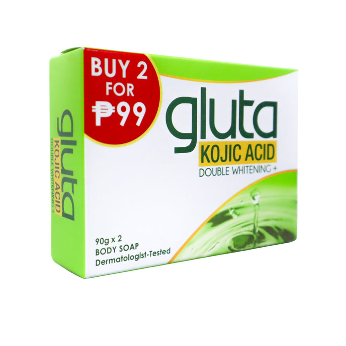 Gluta 2 piece Kojic Double Whitening Plus Soap 90g