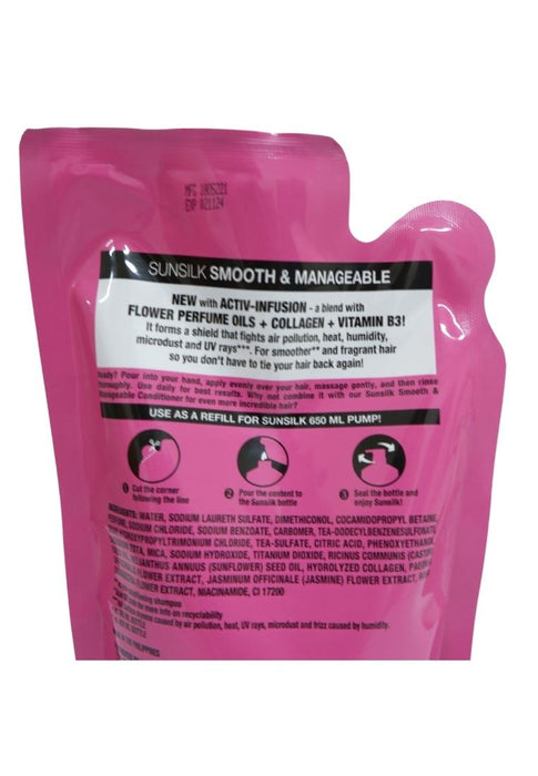 Sunsilk Shampoo Smooth & Manageable Doy Pack 650ml