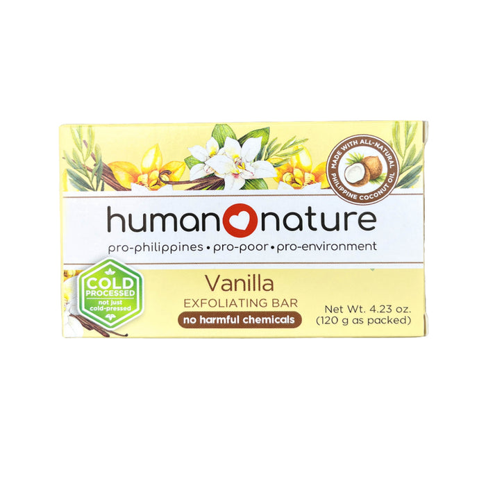 Human Nature Exfoliating Vanilla Bar Soap 120g