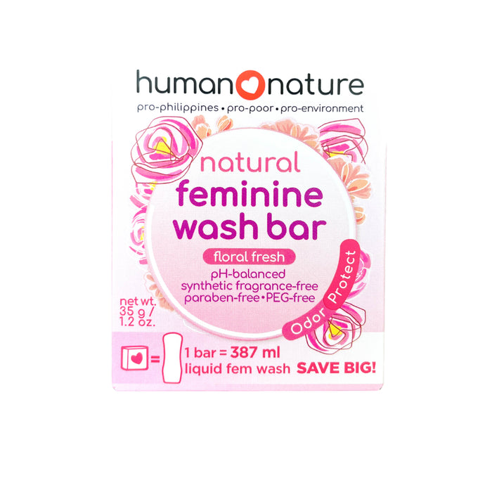 Human Nature Natural Feminine Wash Bar 35g - Floral Fresh