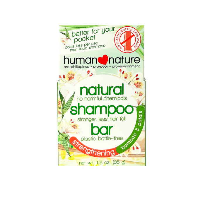 Human Nature Strengthening Shampoo Bar - Bamboo & Petals